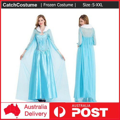 Adults Women Frozen Elsa Queen Costume 