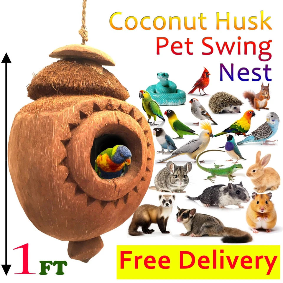 Mascotas Pájaro Hurón Rata Gato Ardilla Hamaca Colgante Jaula Nido Cama Casa EE. UU. Foto 3 de 4