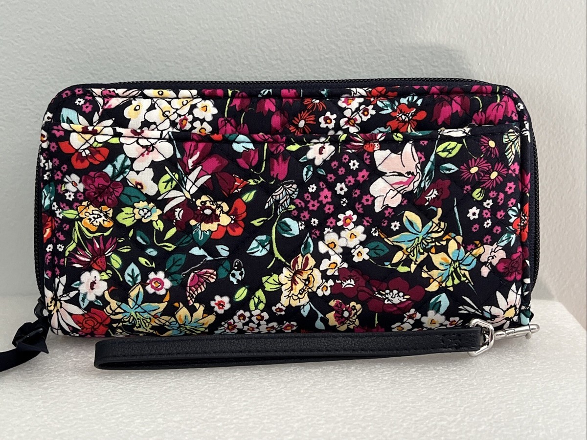 Vera Bradley RFID Accordion Wristlet Itsy Ditsy | eBay
