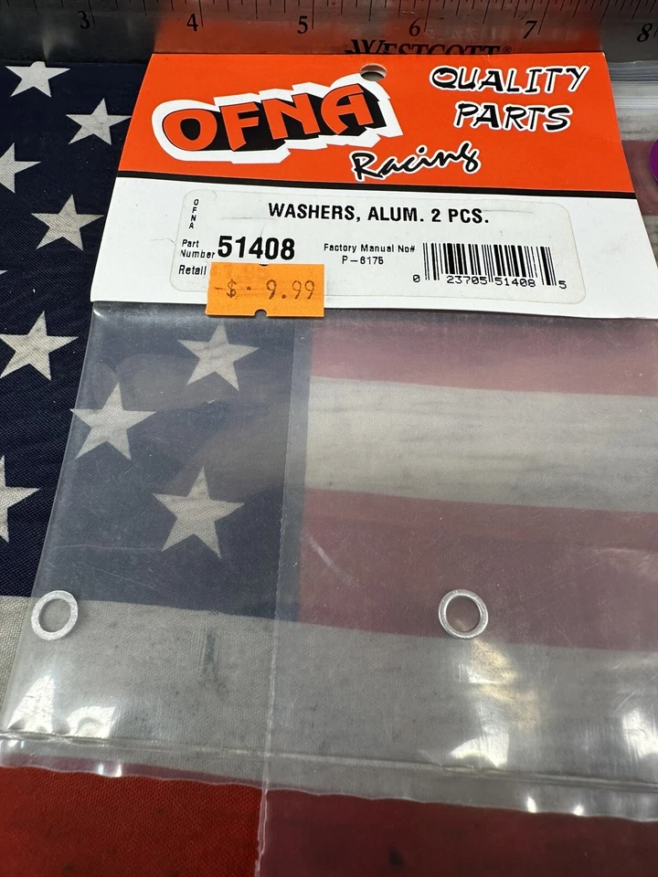 OFNA RACING 51408 Aluminum Washer for: Carburetors 2pc. - Image 3 of 3