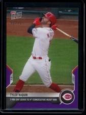 2021 Topps Now #37 Tyler Naquin Purple Parallel Card #d 1/25