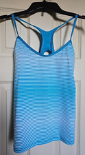 Nike SWIM Striped Racerback Tankini TOP NESSC208-480 Size SMALL NWT MSRP 68