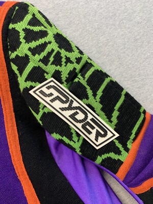 VTG Wool Spyder Padded US Ski Team Sweater Sweatshirt Purple VTG Wool Spyder Padded US Ski Team Sweater Sweatshirt Purple