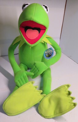 Vintage Kermit the Frog Nanco Plush Posable Bendable Muppets Jim Henson 24