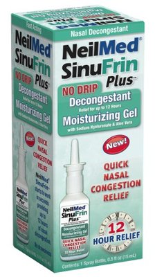 5 Pack Neilmed Sinufrin Plus Decongestant Moisturizing Gel, .5 Fluid Ounce Each
