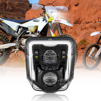 Dirt Bike Headlight 3200LM LED Motocross Headlight with DRL Fit for Husqvarna 20