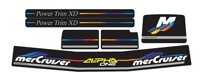 MERCRUISER THE NEW 2021  PREMIUM  ALPHA 1 GEN 2 W/RAMS STICKER SET