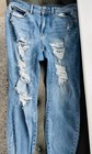 Judy Blue Boyfriend Fit Jeans Size 14W Blue Distressed Zip Fly Pockets — photo 6
