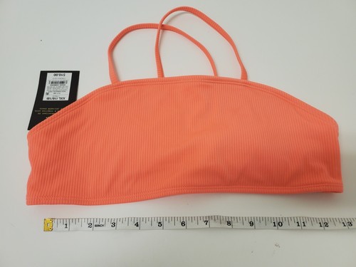 Art Class Women's Ribbed Bralette Bikini Top Orange Size XXL (16/18) - Picture 2 of 5