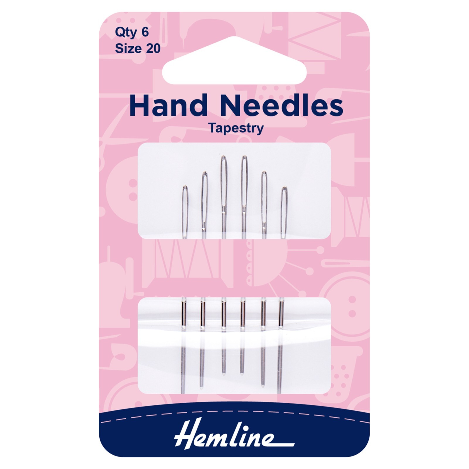 Tapestry Hand sewing Needles, size 20, Hemline, h203 20
