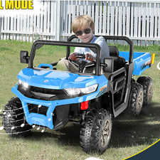 Kids Ride on Car Dump Truck with Remote Control 24V 2 Seater 4WD Electric Toys 