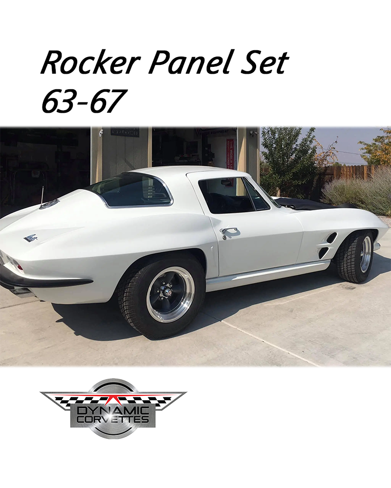 Corvette Custom C2 Rocker Panels- Carbon Fiber 1963 1964 1965 1966 1967 ...