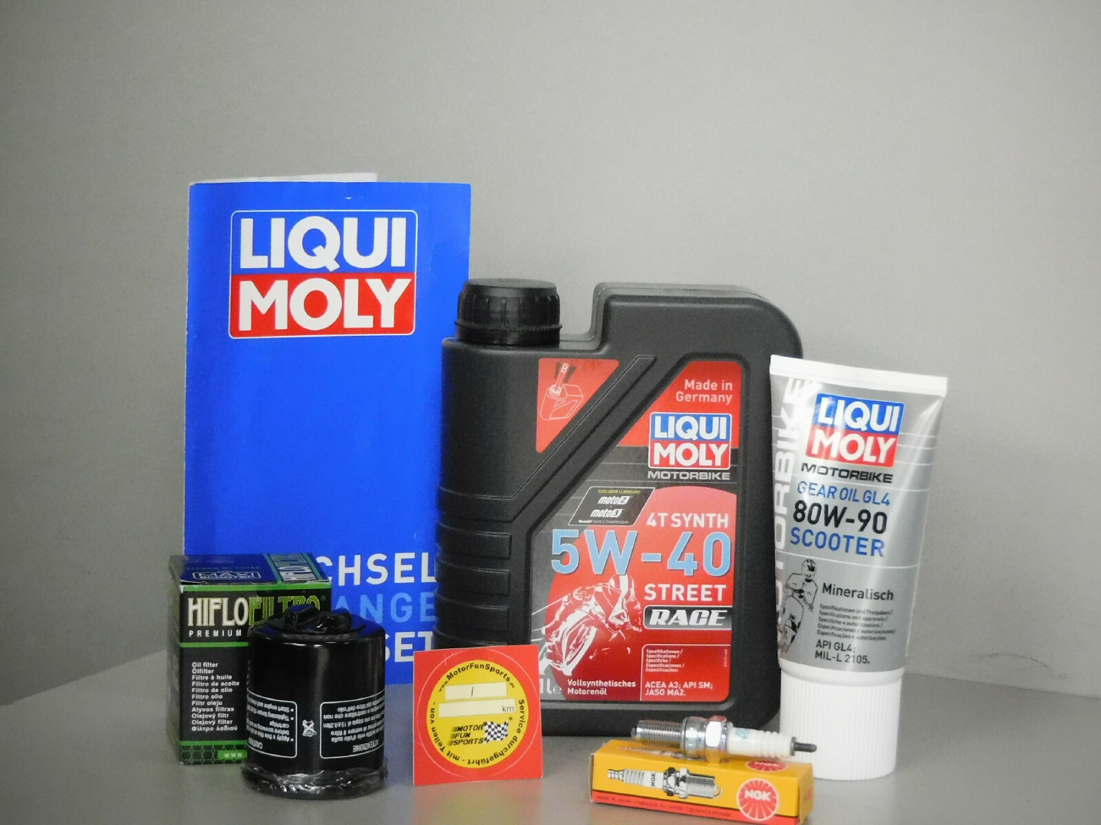 Maintenance Set Derbi Boulevard 200 Oil Filter Spark Plug Service Scooter