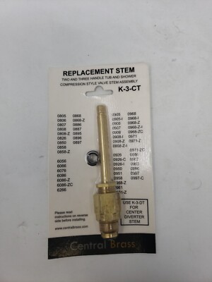 Central Brass K-3-CT Replacement Stem