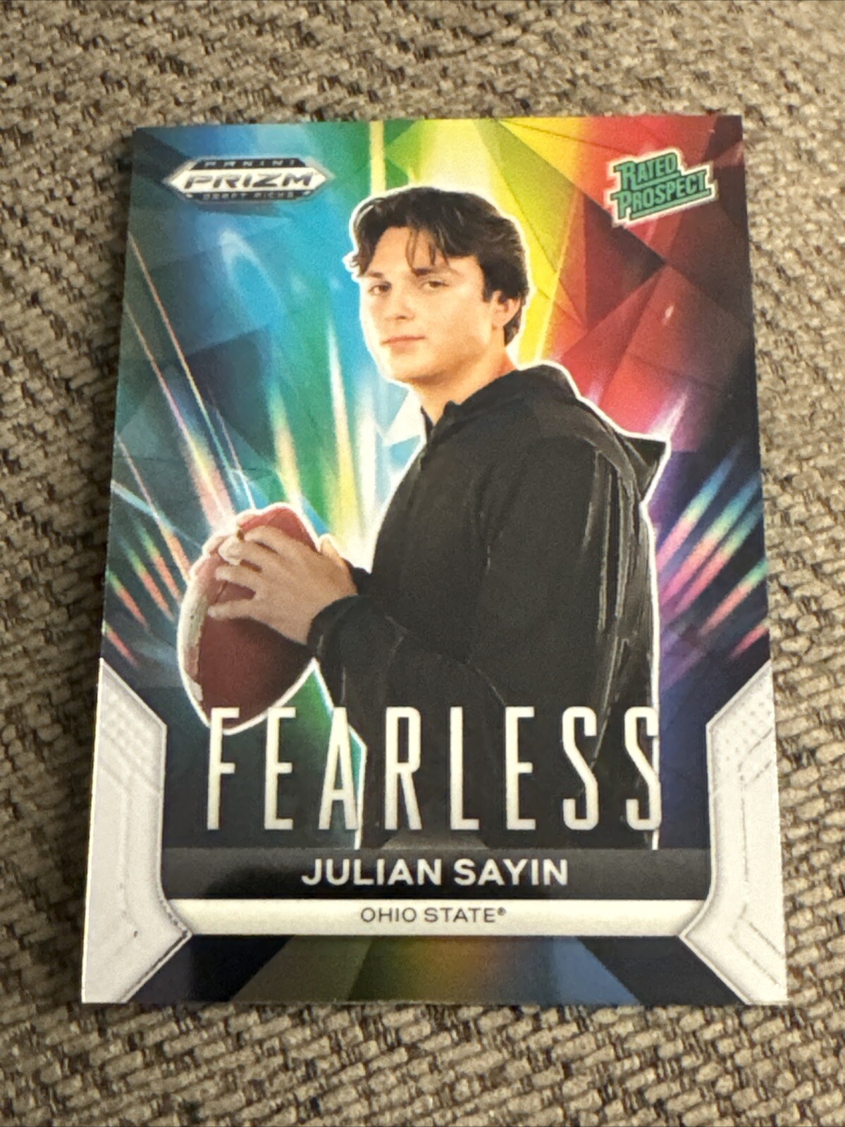 2024 Prizm Draft Picks Julian Sayin Fearless Rated Prospect F-JS Ohio State 2W