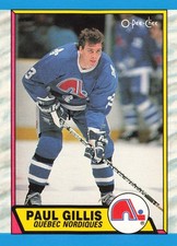Paul Gillis Quebec Nordiques 1989 O-Pee-Chee Hockey Card #265