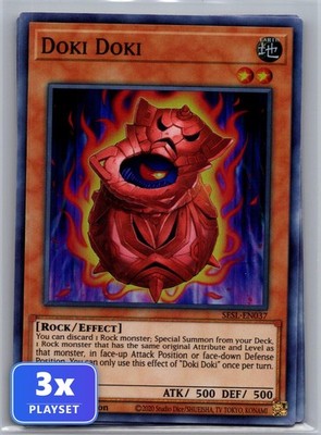3x Doki Doki SESL-EN037 SR 1st Edition NM