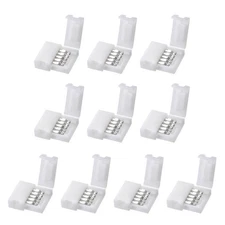 10mm 5P LED Strip Connector Solderless for 5050 3528 RGBW Strip Lights 10Pcs
