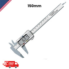 6" 150mm Digital Caliper Micrometer LCD Gauge Vernier Electronic Measuring Tool