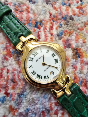 Vintage Zenith Via Veneto Ladies Art Deco Style Cocktail Quartz Gold Plated 27mm