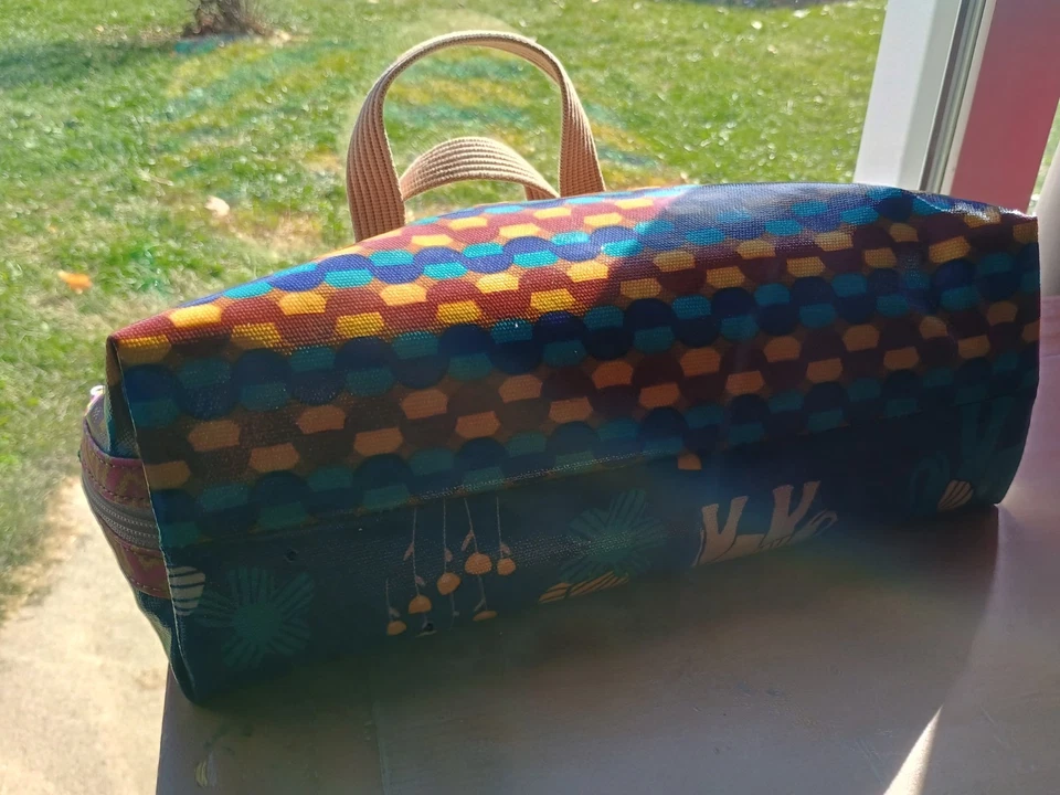 Bolsa de mão de couro nova sem etiquetas chave fóssil por cúpula grande com estampa de elefante - Imagem 3 de 4