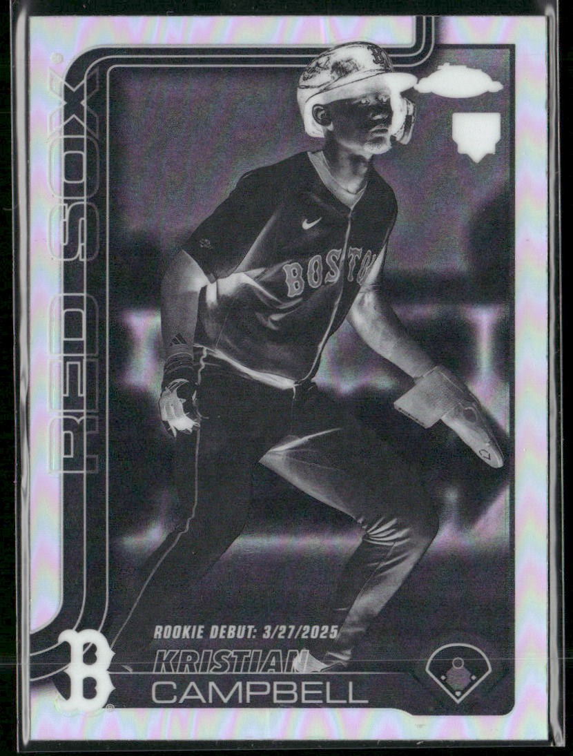 2025 Topps Chrome Update #USC188 Kristian Campbell Negative Refractors