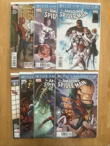 AMAZING SPIDER-MAN #659 660 661 662 663 664 665 NM LOT INFESTED - SPIDER ISLAND