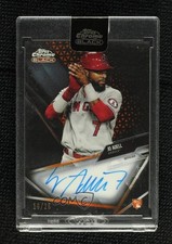 2021 Topps Chrome Black Orange Refractor 16/25 Jo Adell #CBA-JAD Auto 6fs