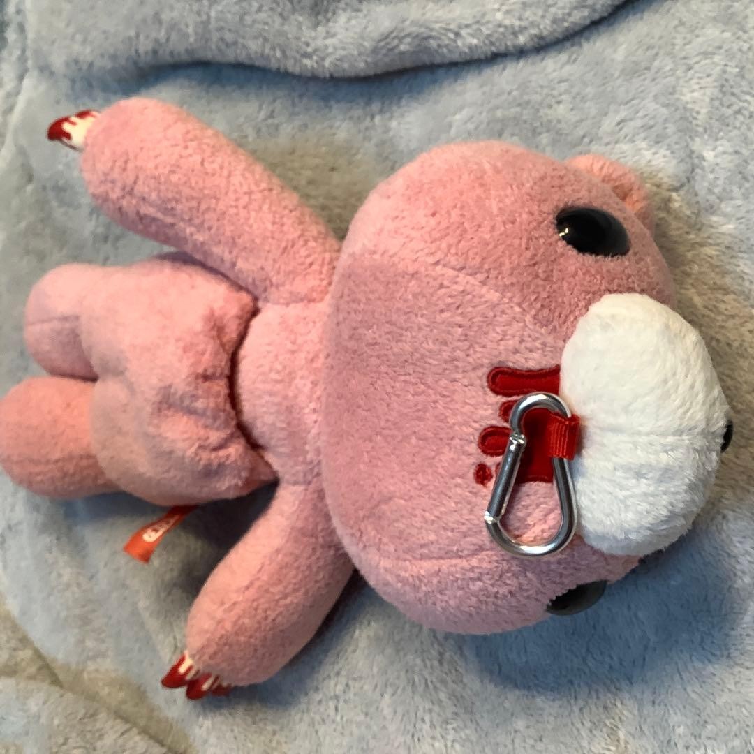Chax GP Gloomy Bear keychain plush pouch CGP-177 Pink carabiner