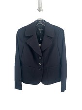 Talbots Petites Black Blazer Sz 4P NWT Tailored Career Jacket Office Wear