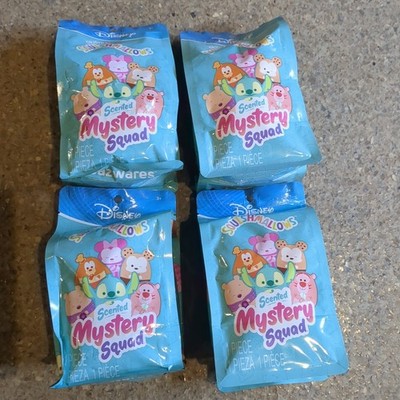 Lot Of 4 Sealed Original Disney Squishmallows Scented Mystery Squad 5'' Plush