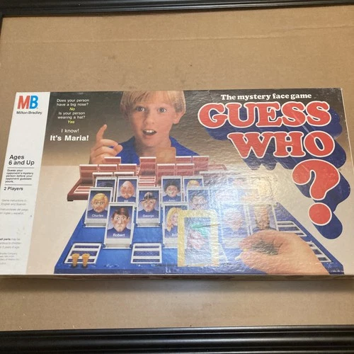 Guess Who? Family Board Game Vintage 1987 Missing 1 Card (Maria) Milton Bradley