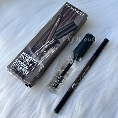 MAC Made To Wow Brow Kit: Medium~Spiked/Clear~Full Size~New In Box