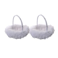 2PCS Wedding Flower Girl Baskets,Cute Handle Flower Girl Basket White Flower ...
