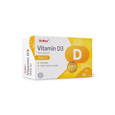 Dr. Max Vitamin D3 1000 IE - 60 Kapseln