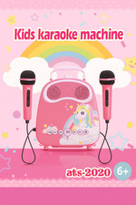 Kids Karaoke Machine for Girls Boys with 2 Microphones Portable