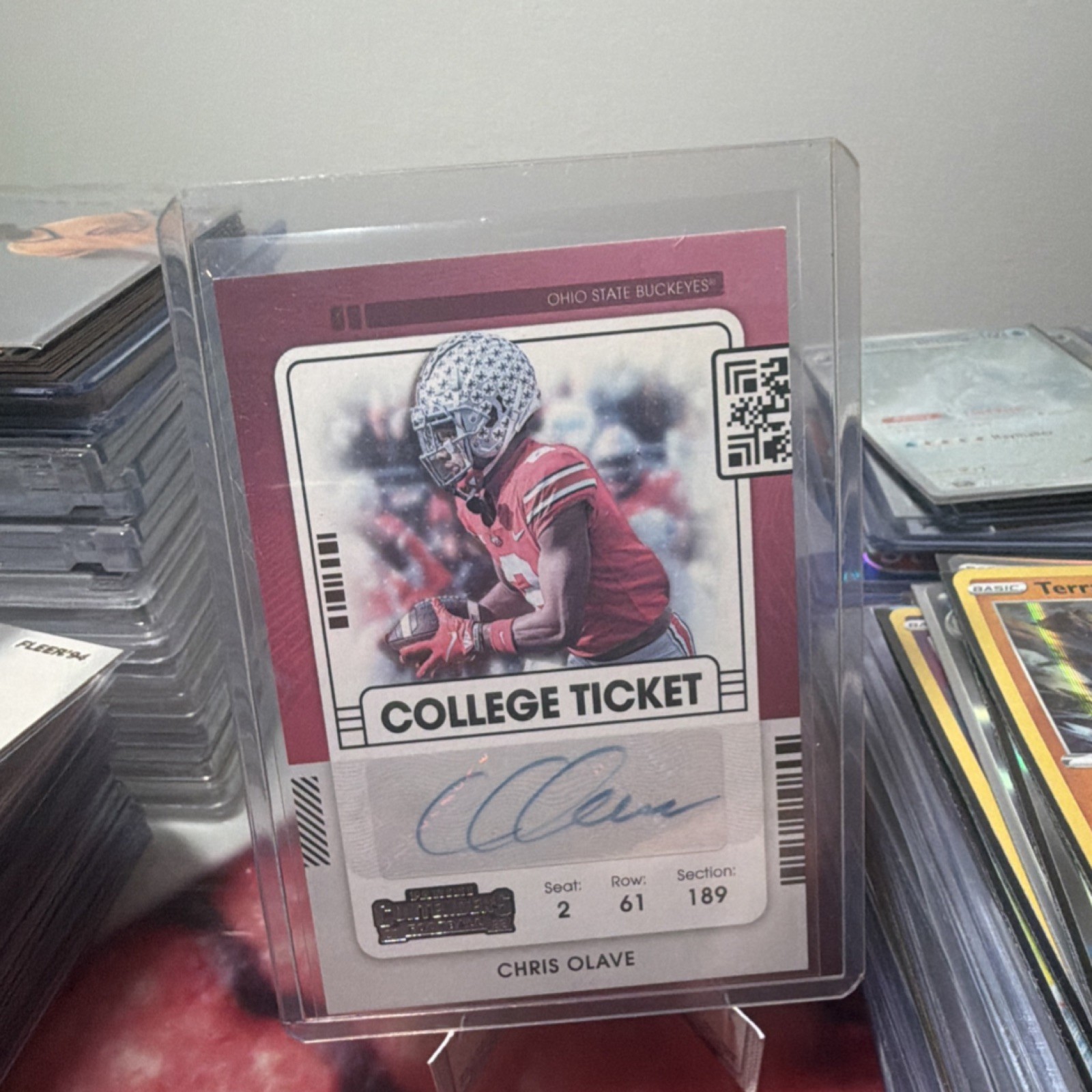 Chris Olave Panini Chronicles Draft Picks Contenders College Ticket Autographs #CCTCOL Base