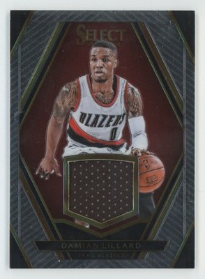 Damian Lillard 2015-16 Panini Select /149 Jersey #32 Portland Trail Blazers