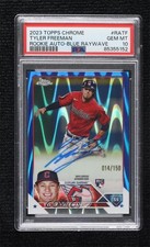 2023 Chrome Rookie Blue RayWave Refractor Tyler Freeman PSA 10 GEM MT Auto 0n64