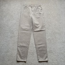 Vtg Escada Pants 29x33 Jeans High Rise Tapered Italy 90s Margaretha Ley NWT beig