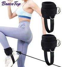 Adjustable Ankle Straps for Cable Machines Gym Cable Attachments Leg Kickbacks