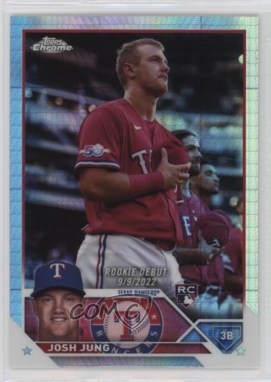 2023 Topps Chrome Update Rookie Debut Prism Refractor Josh Jung #USC51 5y7