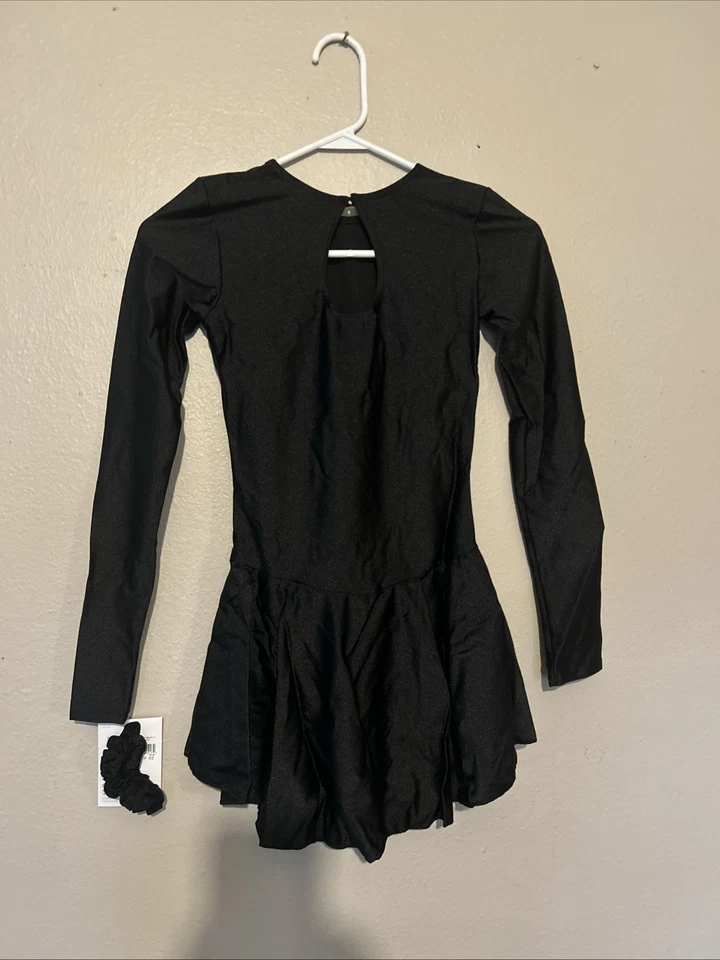 Mondor Figura Patinaje sobre Hielo Vestido Negro Terciopelo Talla S Body Examen Esencial Foto 2 de 3