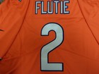 SEWN MIDWAY DOUG FLUTIE CHICAGO BEARS "GSH" ORANGE NFL CFL GAME FOOTBALL JERSEY — photo 2
