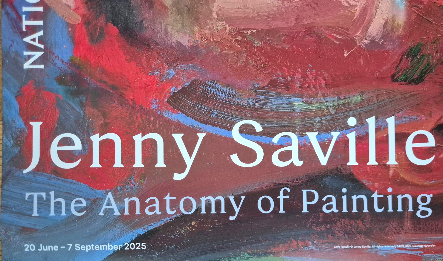 🟦 Jenny Saville - Affiche originale d'exposition - NPG London 2025 image 6