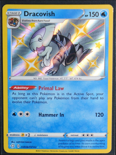 Dracovish Holo Shiny Holo Rare #SV036/SV122 Shining Fates: Shiny Vault NM