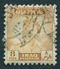 IRAQ 1948-51 8f orange-brown SG279 used FG King Faisal II a #C02