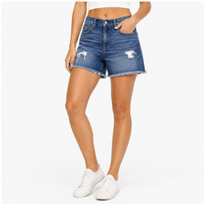 Current Elliott The Roll Shorts Womens 25 High Rise Denim Cutoffs Festival Boho