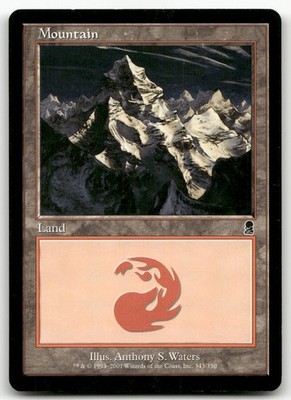 Mountain (343) #343 (NM) Odyssey ODY Magic MTG
