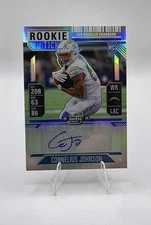 2024 Contenders Optic Cornelius Johnson Rookie Ticket Silver Prizm RC Auto LAC